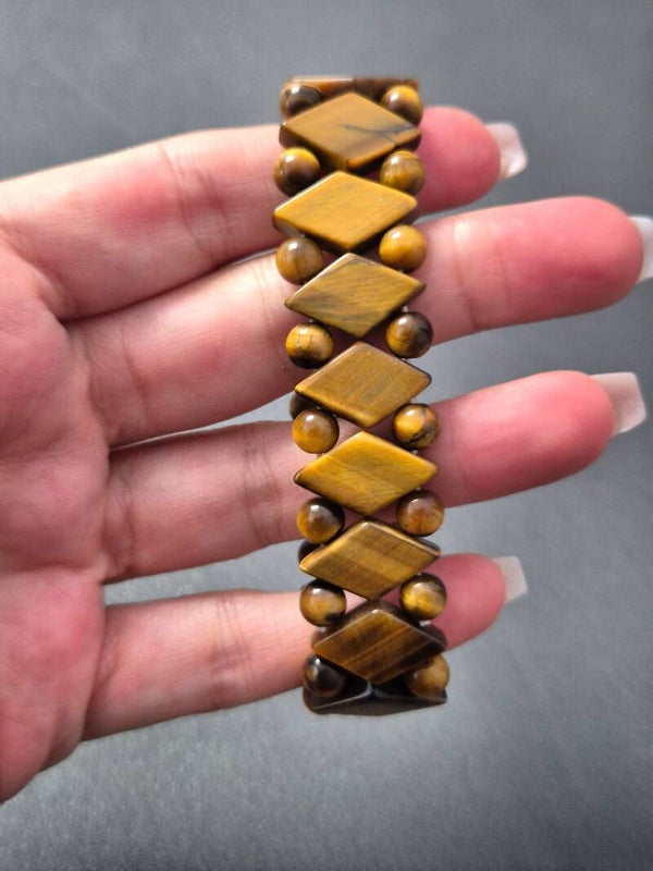 Tijgeroog soft bangle