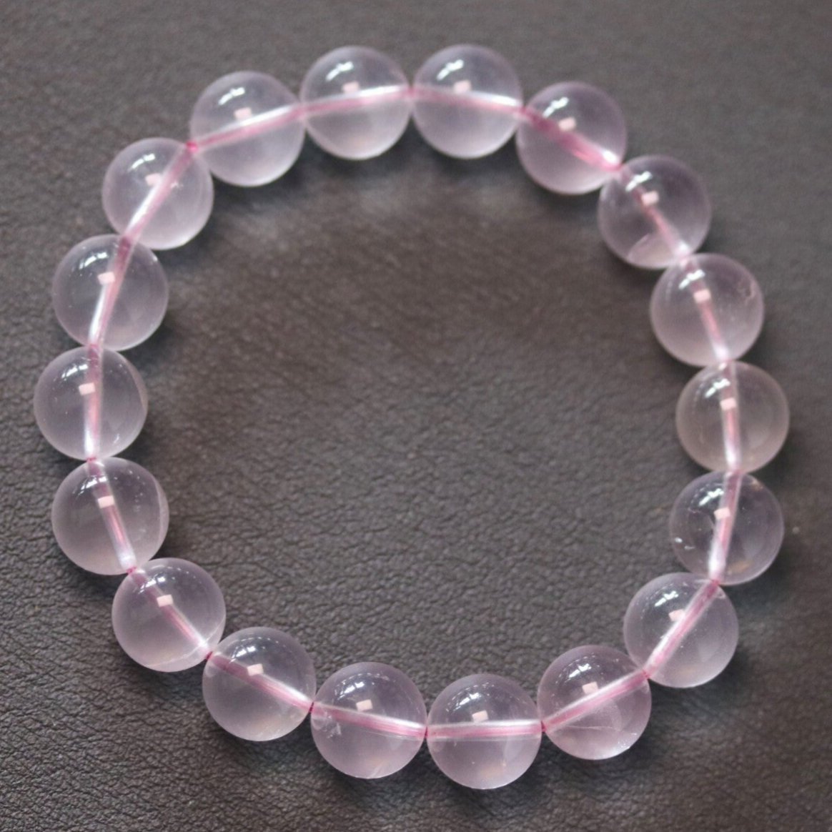 Rozenkwarts ster armband 11 mm