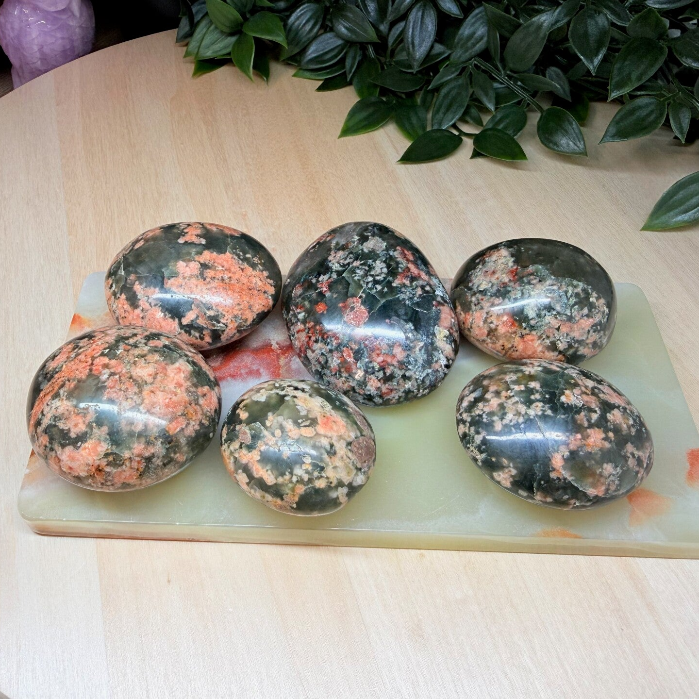 Zonnesteen in epidoot palmsteen