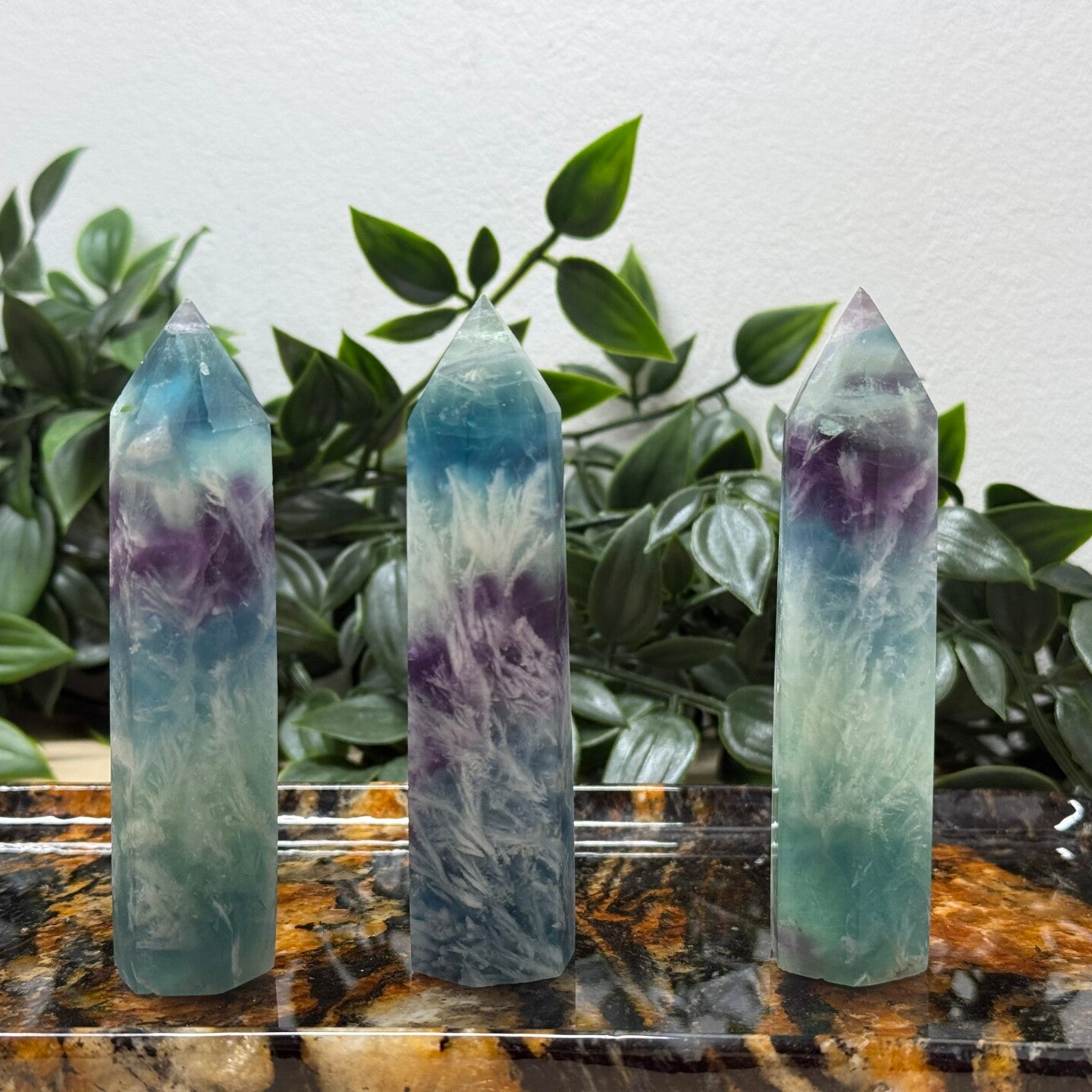 Feather fluorite / verenfluoriet toren