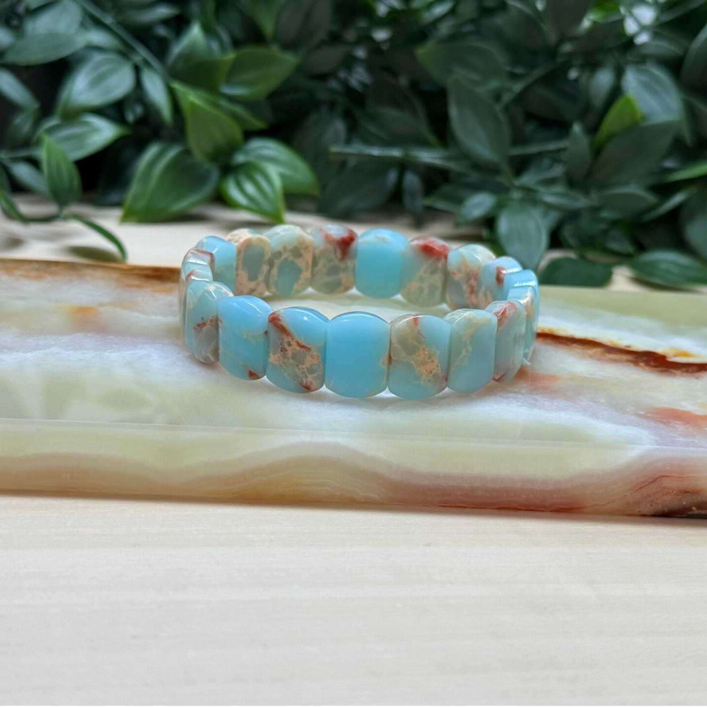 Shoushan steen soft bangle (man made 15 mm)