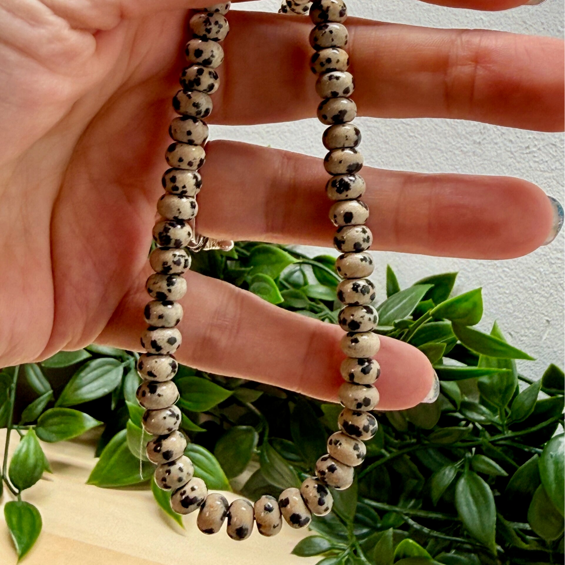 Dalmatier jaspis ketting