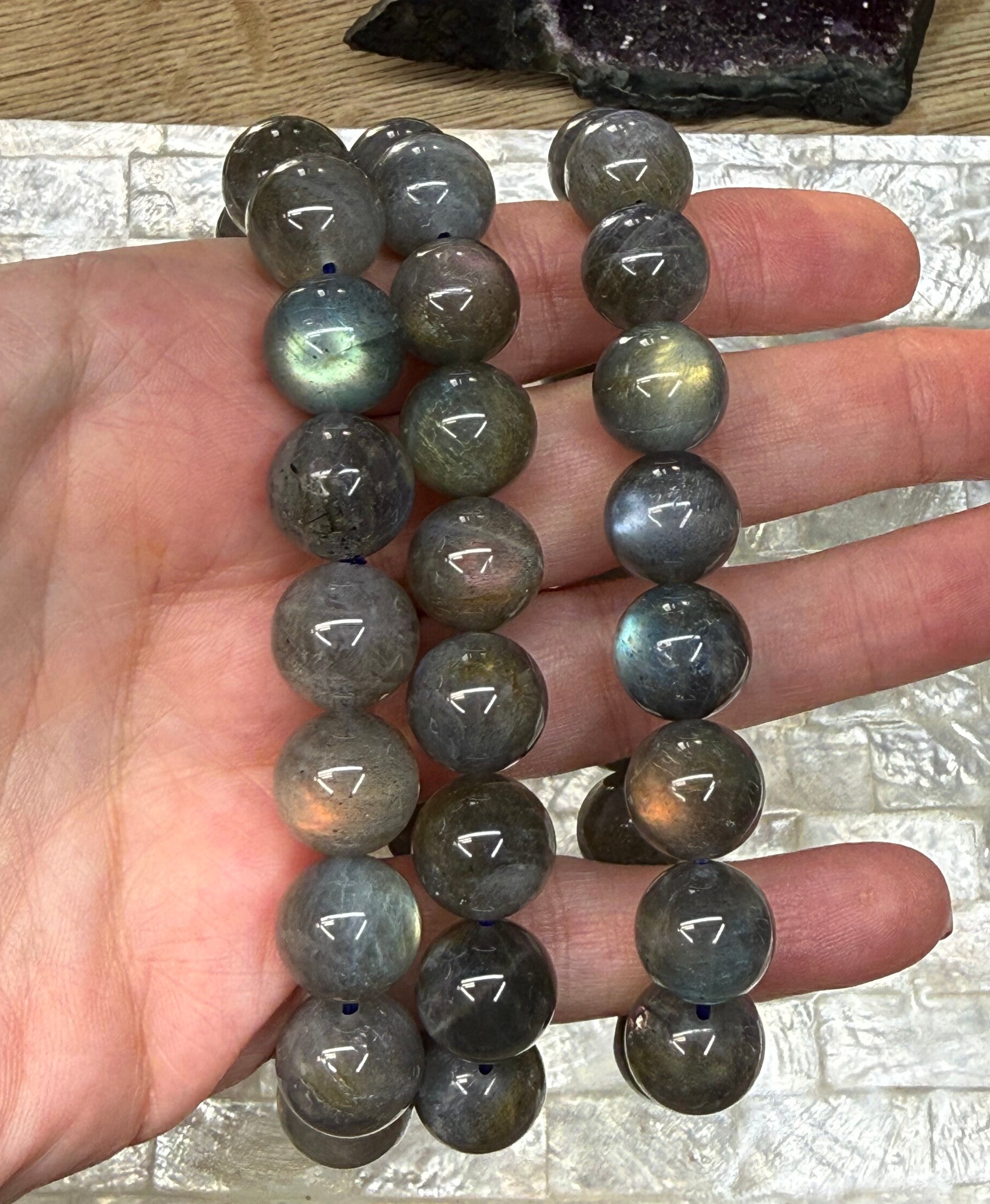 Labradoriet armband 13 mm