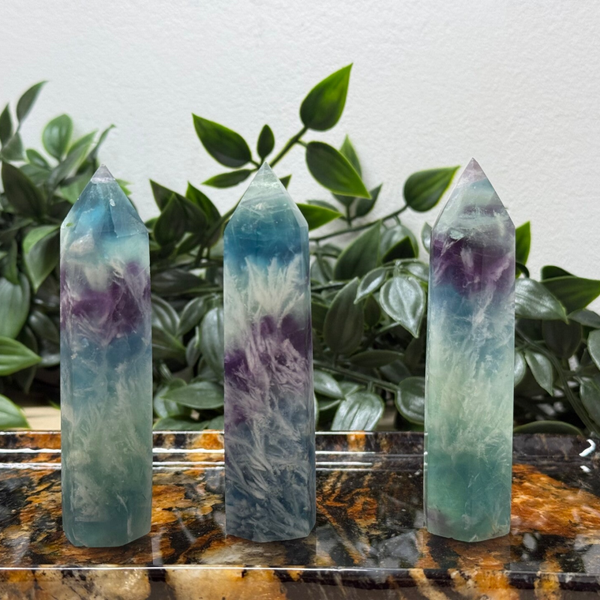 Feather fluorite / verenfluoriet toren
