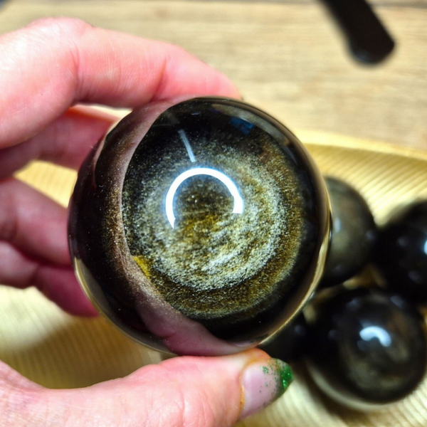 Gouden obsidiaan bol 5 cm