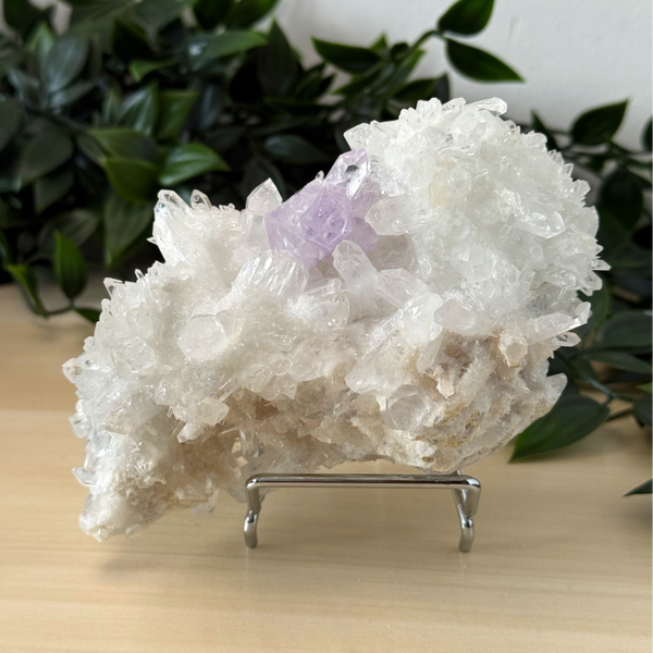 Amethist op kwarts 500 gram