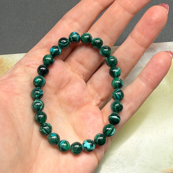 Chrysocolla armband 7 mm