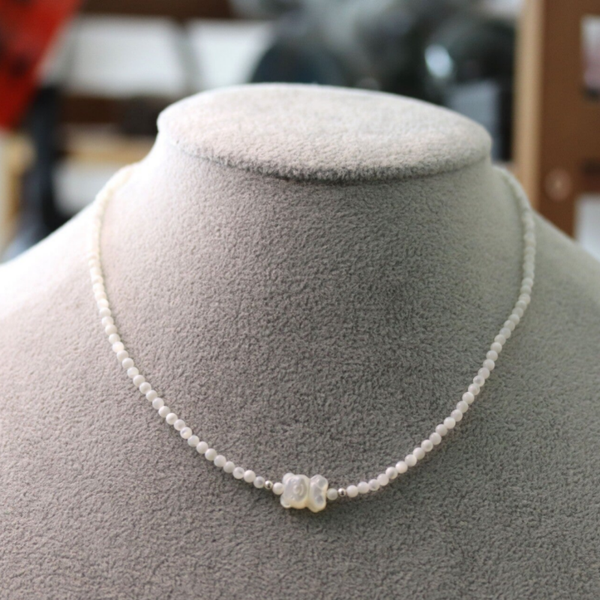 Schelp ketting zilver S925