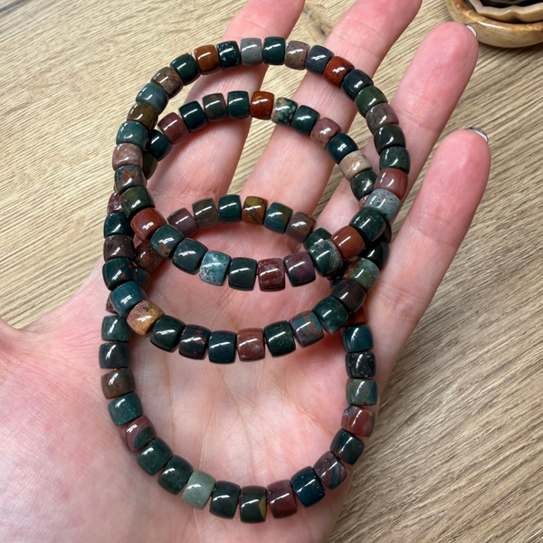 Kleurrijk oceaan jaspis armband 7 mm