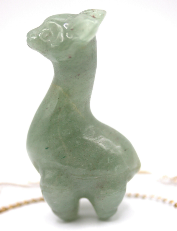 Alpaca van groene aventurijn