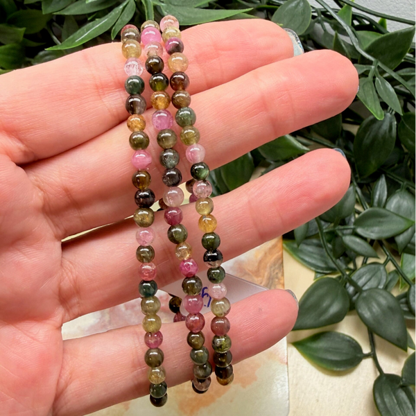 regenboog toermalijn armband 4 mm