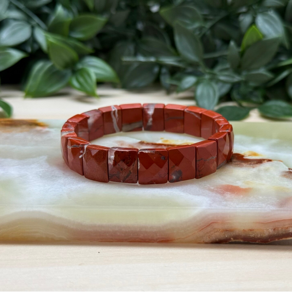 Rode jaspis soft bangle (13 mm)