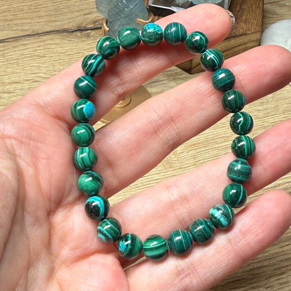 Chrysocolla armband 7 mm