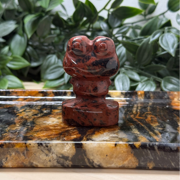 kikker mahonie obsidiaan