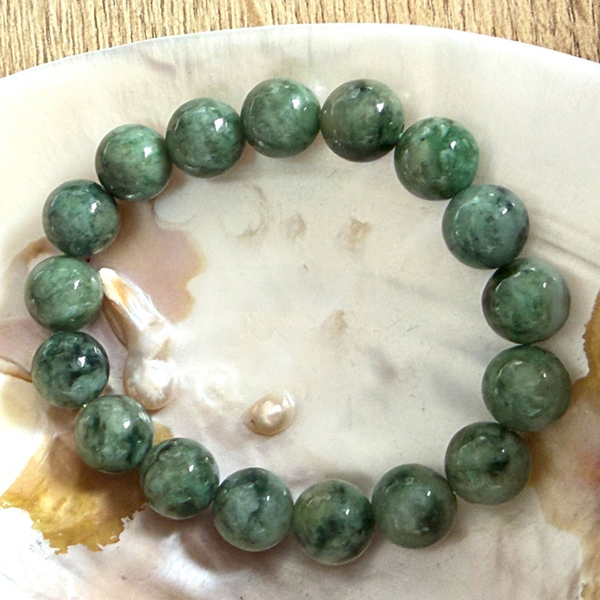 Jadeïet groen armband 12+ mm