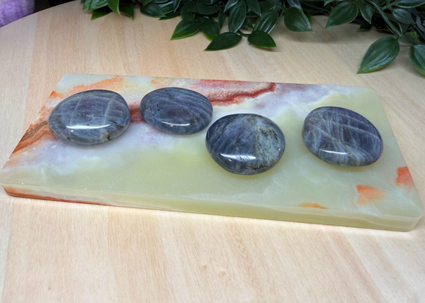 Labradoriet palmstenen paars