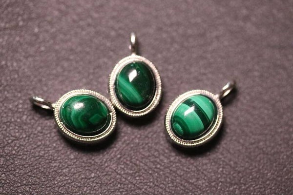 Malachiet hanger rond