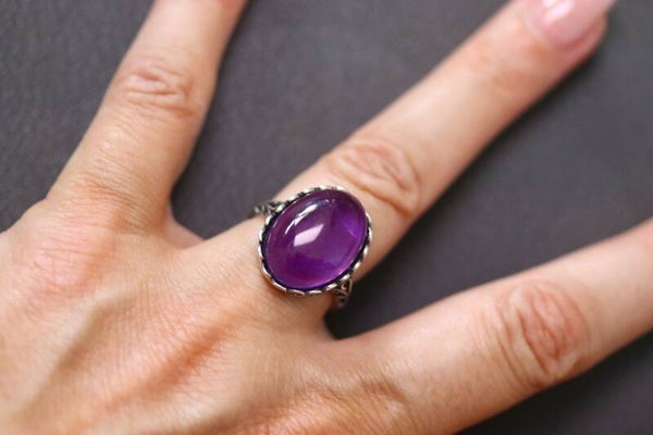 Amethist ring zilver S925 (1)