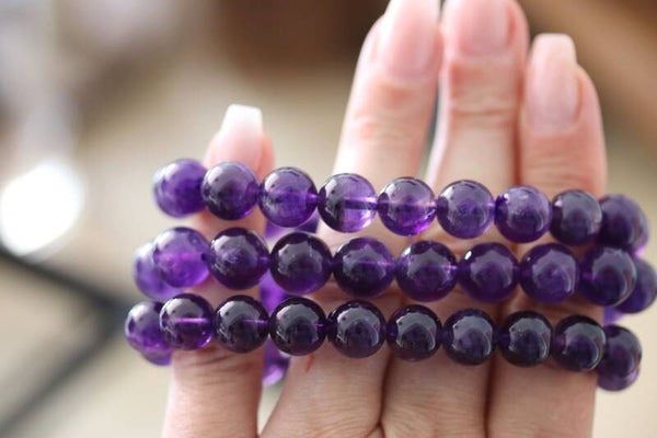 Amethist armband van 10+ mm