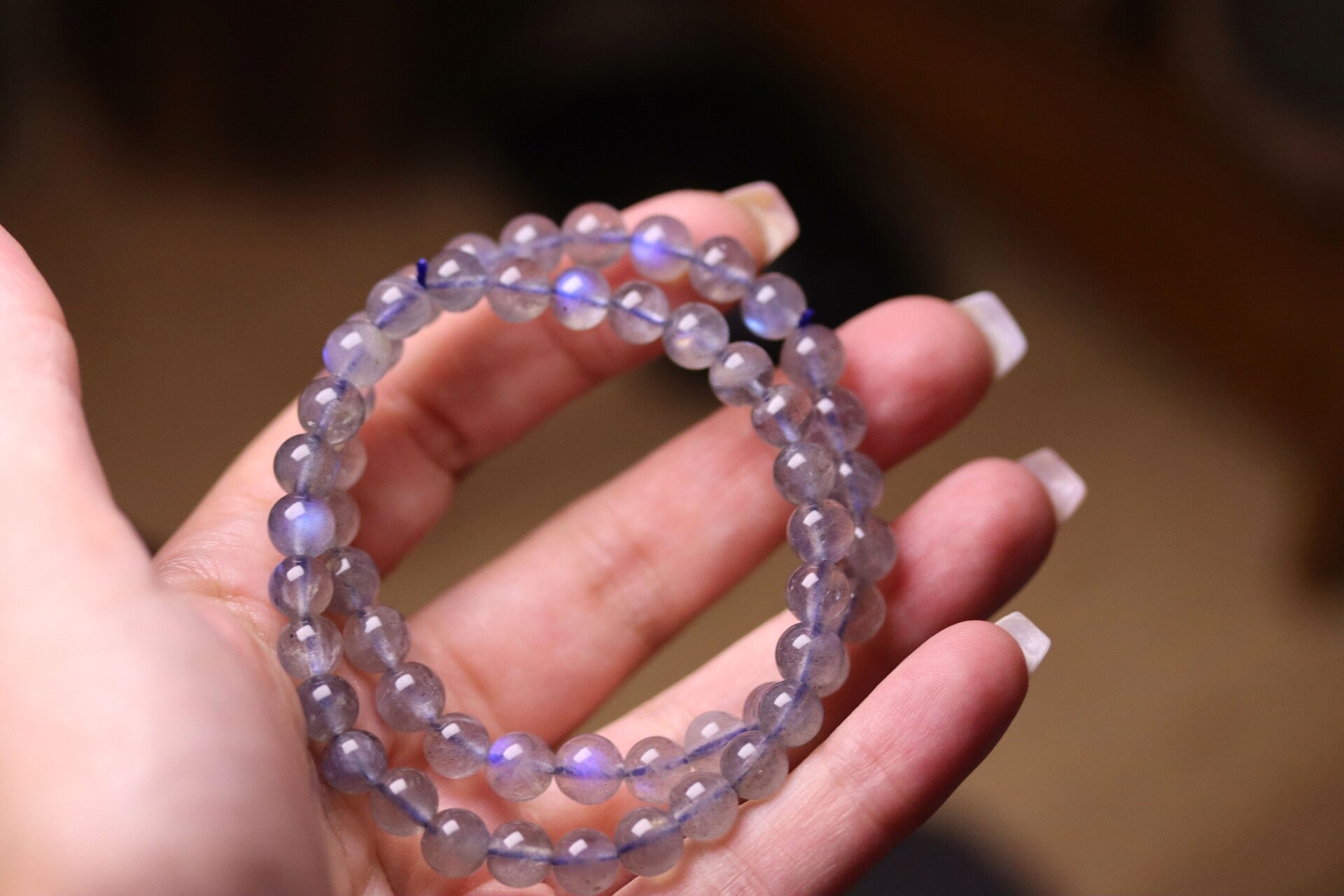 Labradoriet armband 7 mm