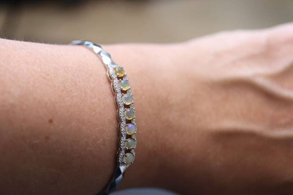 Opaal armband / hard bangle