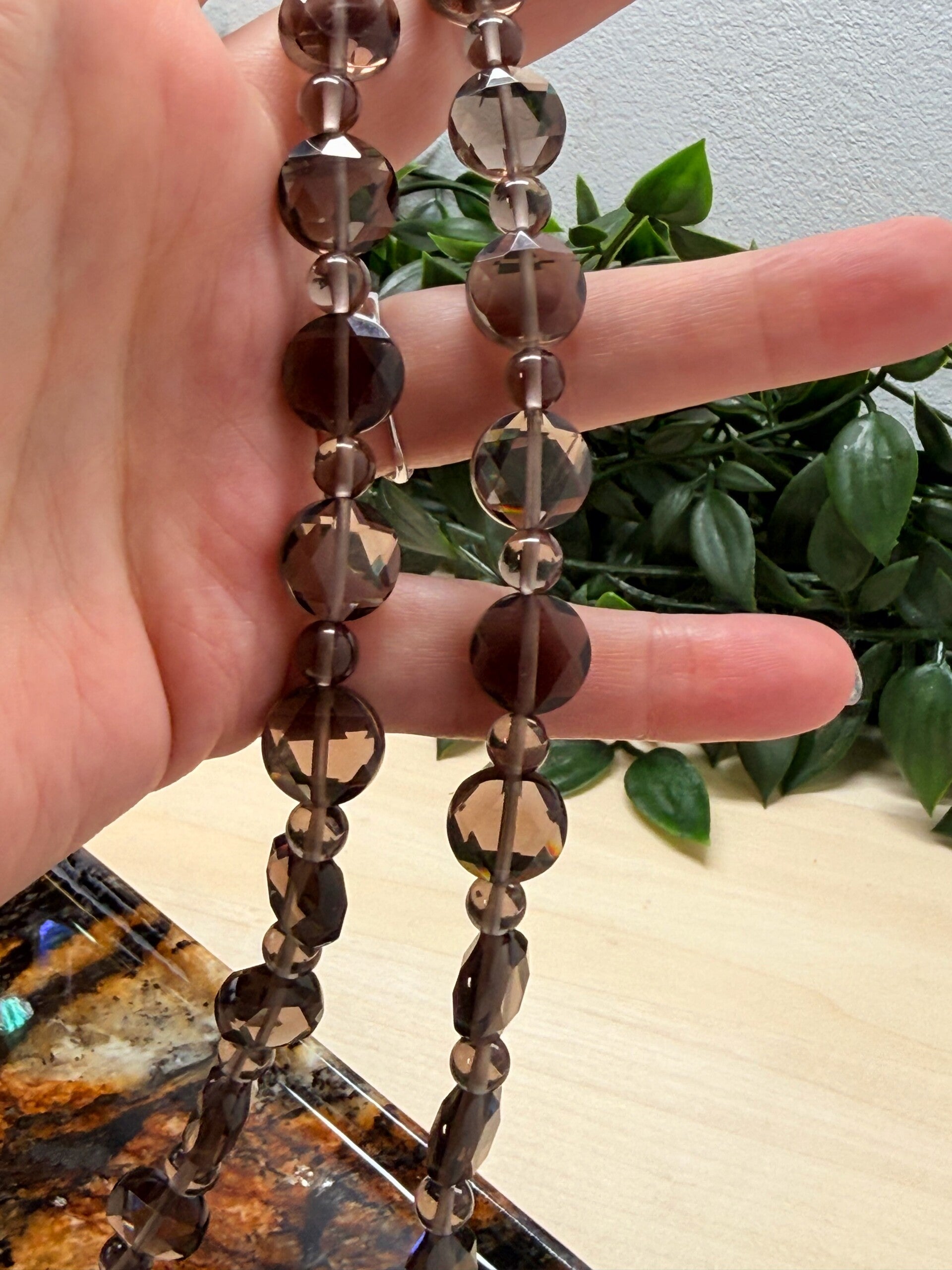 Ijs obsidiaan ketting