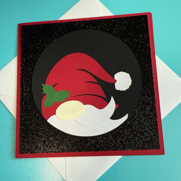 Christmas Card - Round Gnome