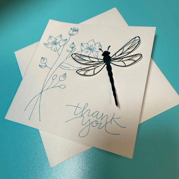 Thank You Card - Dragon Fly