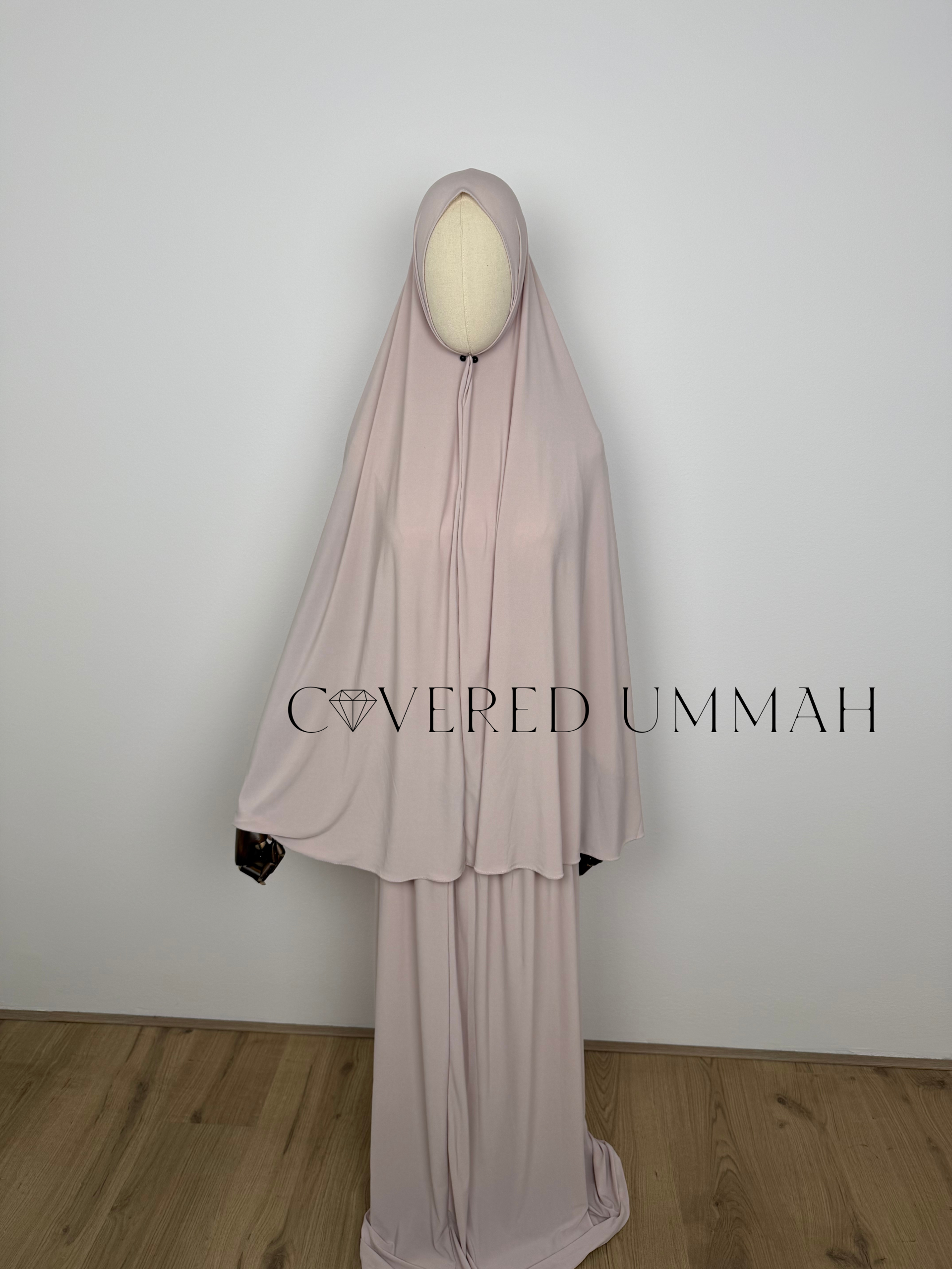 Premium Jersey Khimaar & Rok Set ‘Soft Pink’