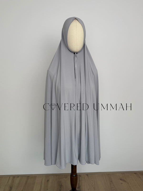 Premium Jersey Khimaar 'Light Grey'