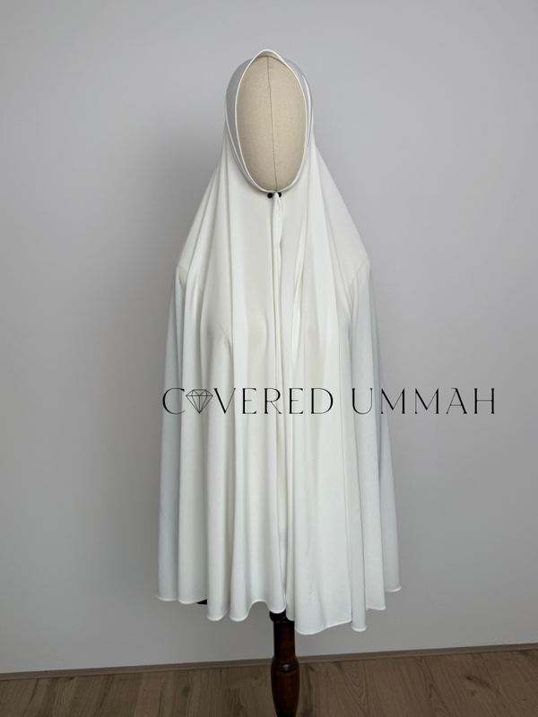 Premium Jersey Khimaar 'White'