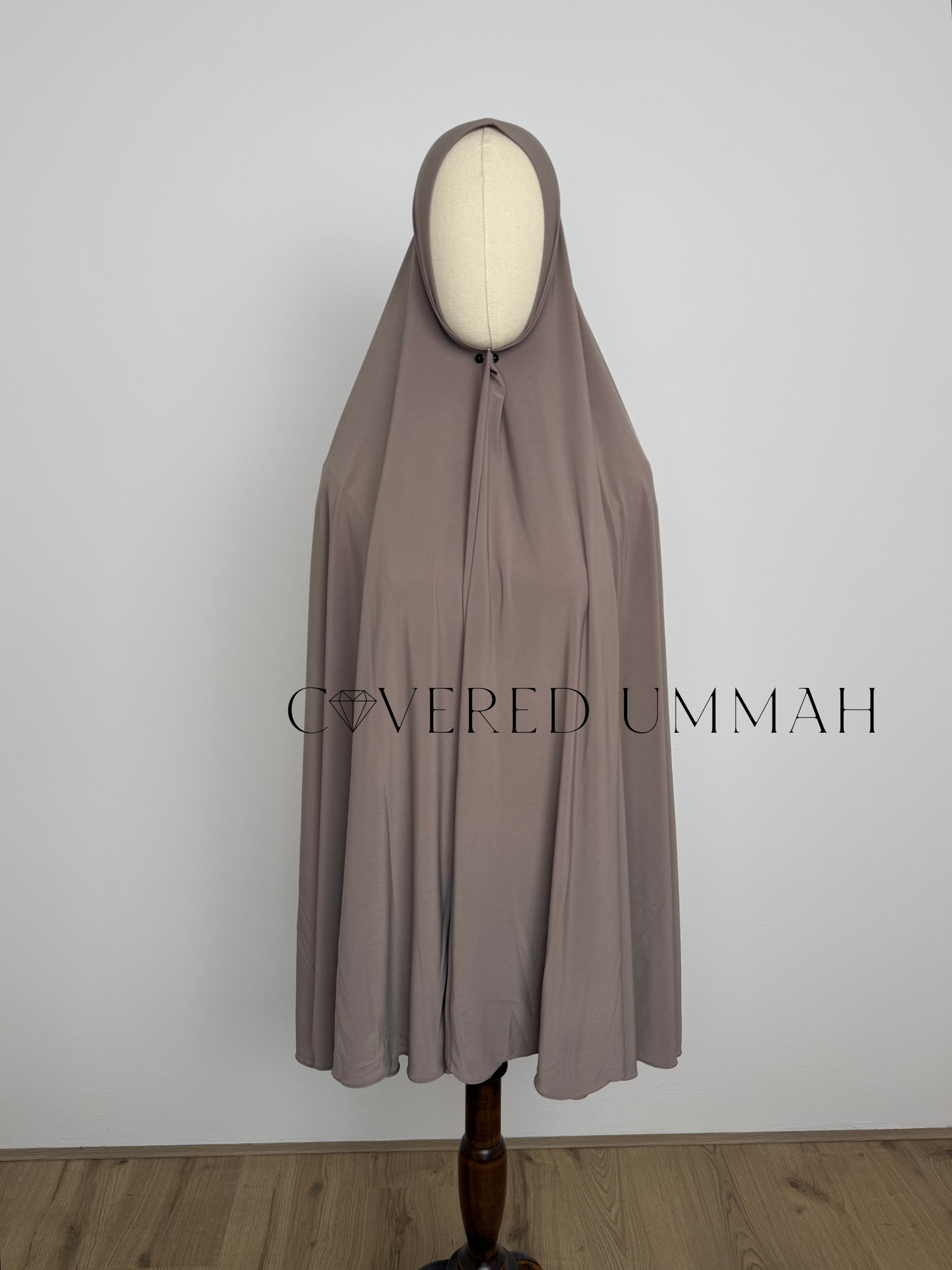 Premium Jersey Khimaar 'Taupe'