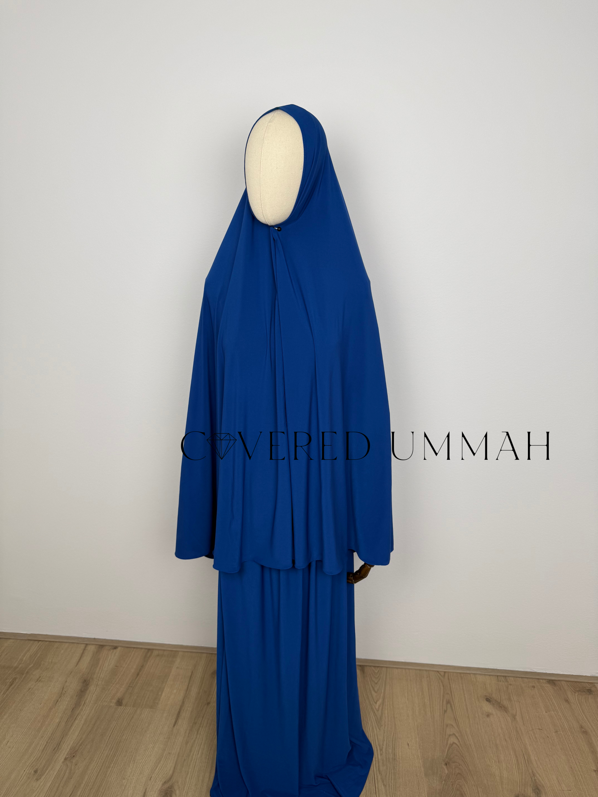 Premium Jersey Khimaar & Rok Set ‘Kings Blue’