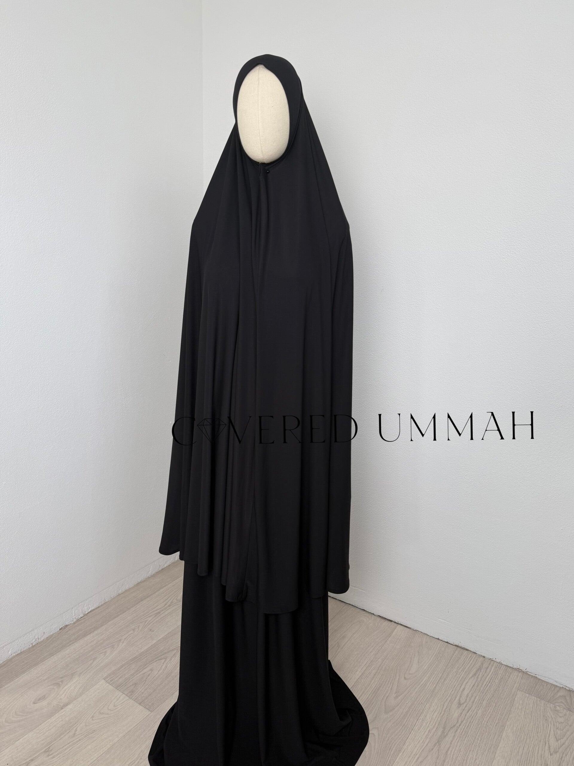 Premium Jersey Maxi Khimaar ‘Black’