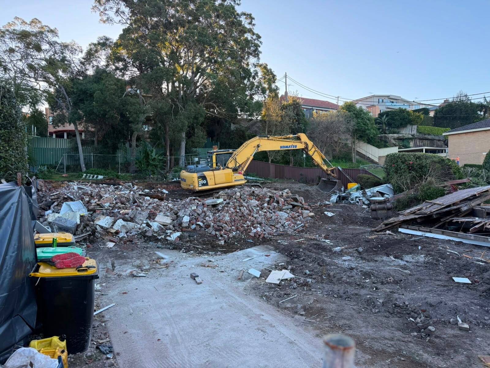 Residential site after demolition