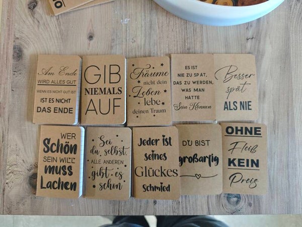 Notizbücher mit Aufdruck