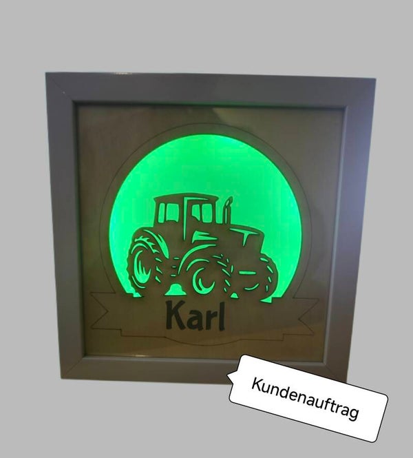 3D Bilderrahmen 20 *20 mit LED Beleuchtung
