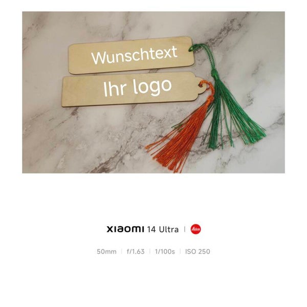 Lesezeichen mit Gravur personalisiert