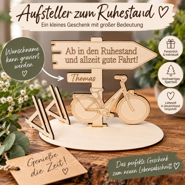 Geschenk zum Ruhestand/Rentenantritt