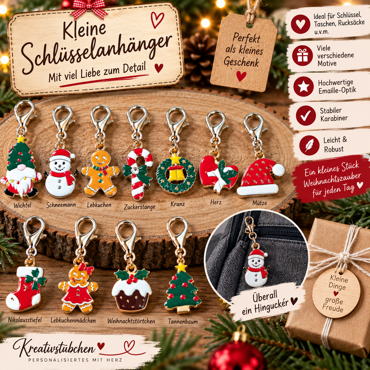 WEIHNACHTLICHE Schlüsselanhänger