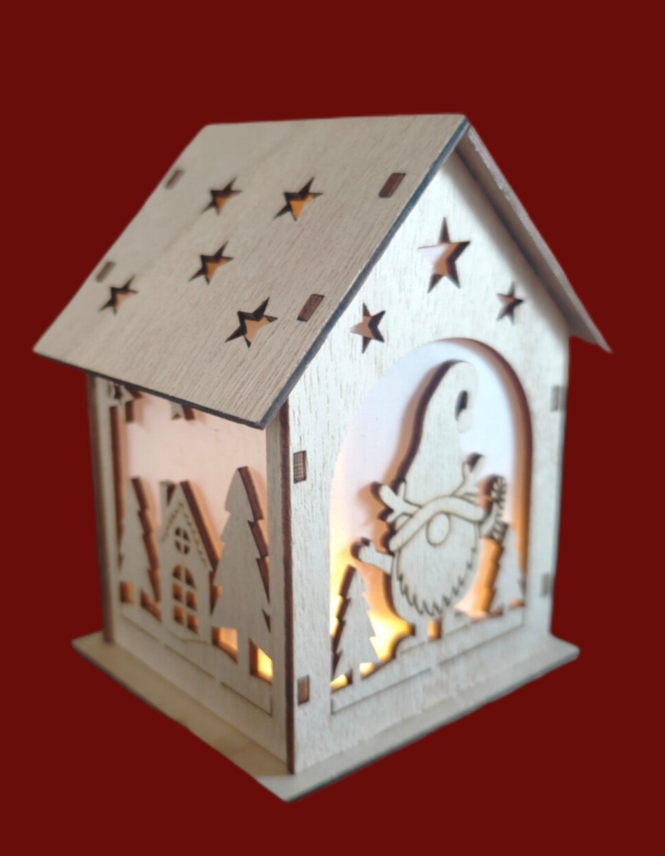 Häuschen LED Beleuchtung Weihnachtsmotiv