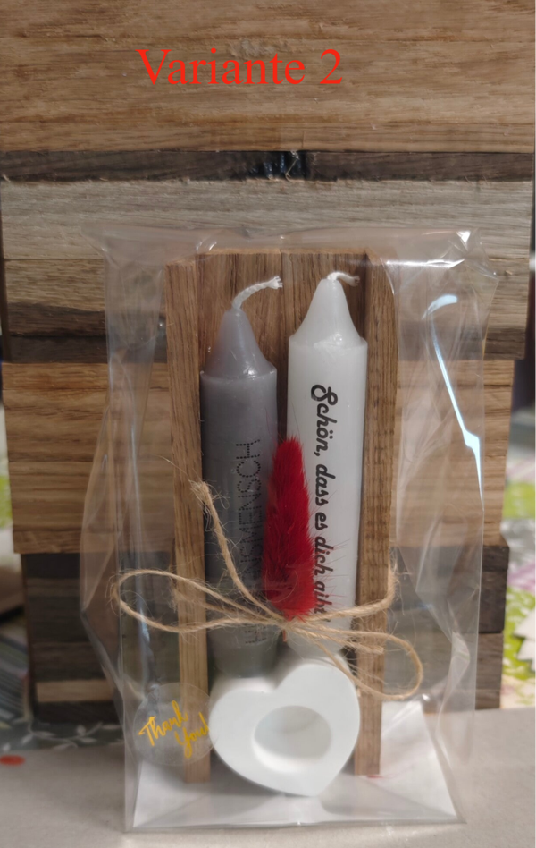 Kerzen Set mit 2 Kerzen