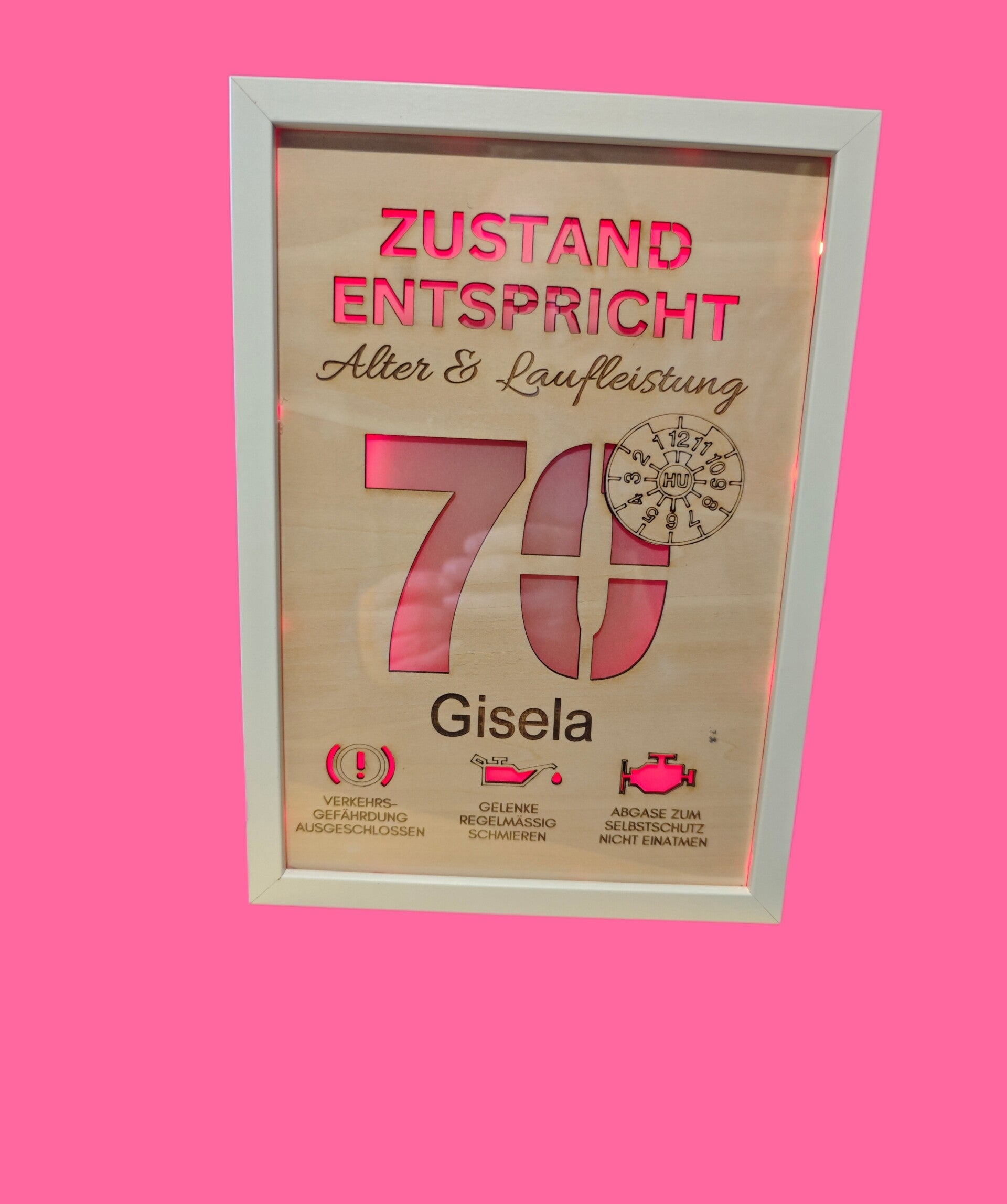 BILDERRAHMEN MIT LED HINTERGRUND BELEUCHTUNG