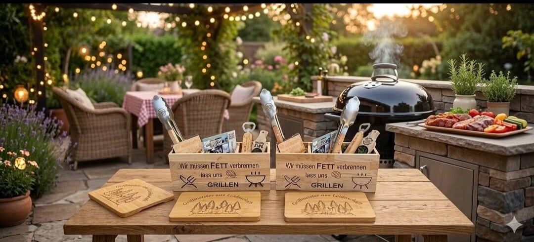 Besteckhalter Grillset Geschenkset