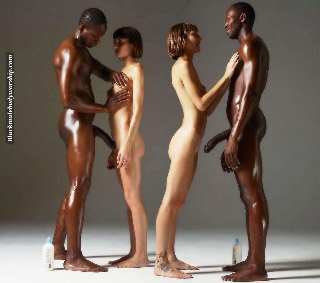 BBC on artistic display representing strength and Black male empowerment the true meaning of cock worship and body worship in pure form
