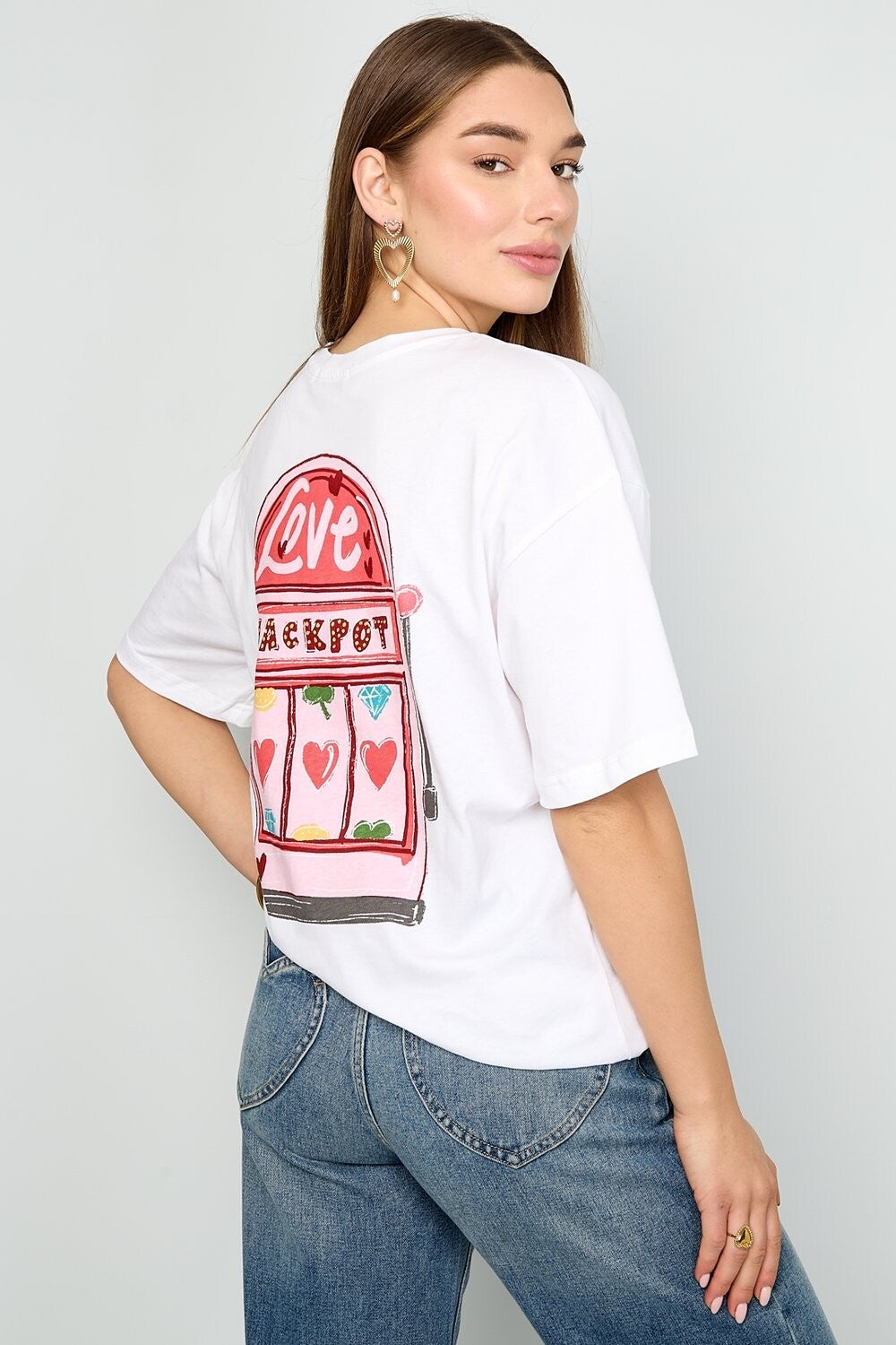 T-shirt “Love Jackpot” back print
