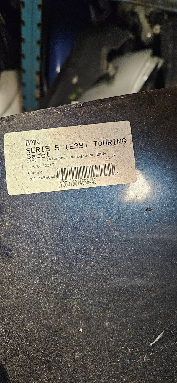 Capot bmw e39 bleu