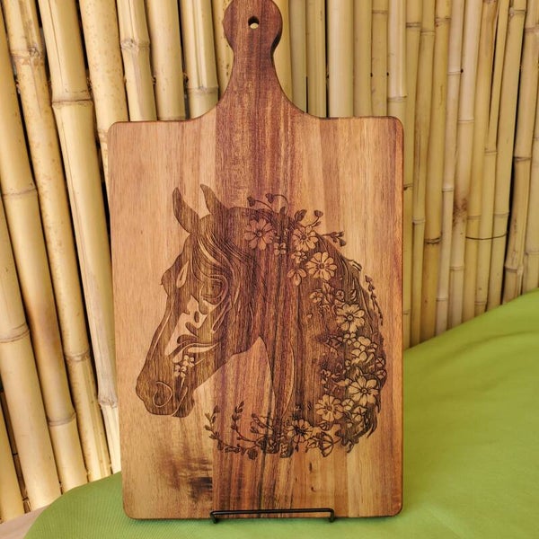 FLORAL HORSE CHARCUTERIE BOARD