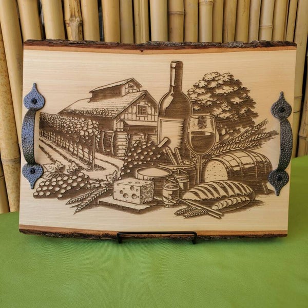 Wine Vineyard Serving Tray
