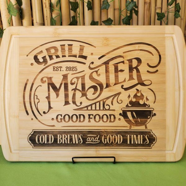 Grill Master BBQ Serving Board